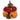 Set of nine assorted velvet pumpkins in orange, rust, golden yellow, and moss green displayed in a mesh bag
