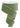 Roll of sage green velvet ribbon with coordinating satin backing and wired edges, measuring 2.5 inches wide by 10 yards long.