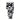 2.5"X10YD Fuzzy Cow Print Ribbon (White/Black)