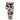2.5"X10YD Fuzzy Cow Print Ribbon (White/Brown)