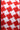 Close-up of a red and white woven pattern