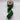 Emerald Green Slub Dupion Ribbon w/ Metallic Gold Back 2.5" x 10yds (d. stevens)