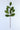 Moss green velvet leaf spray with 26.5 inch brown wire stem.