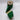 Emerald Green Slub Dupion Ribbon w/ Metallic Gold Back - 4" x 10 yds (d. stevens)