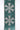 Green ribbon with white snowflake pattern on a white background