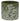 forest green cement planter with whitewashed botanical floral design small plant pot 5.25 inch