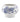 blue white floral mum pedestal bowl ceramic planter decorative centerpiece