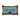 Childless Cat Lady needlepoint pillow front view with aqua center panel, navy and orange striped border, and cat motif