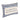 Angled view of blue and cream lumbar pillow with humorous embroidered phrase and stripe border.