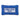 High End Gay needlepoint pillow front view with blue patterned background, white text panel, and bright blue piping