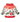 White Christmas sweater-shaped planter decorated with green holly leaves, evergreen sprigs, red berries, red trim, and green cuffs.