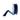 Blue Marquessa velvet ribbon roll, 1.5 inches wide by 10 yards long