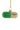Cody Foster Stress Free Pill glass ornament shaped like a green and cream capsule with black printed lettering, gold cap, and gold hanging cord.