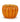 Glossy orange terra cotta pumpkin planter with sculpted vertical ridges, measuring 4.5 inches tall and wide.