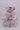 Pastel Christmas hot cocoa mug ribbon with iridescent edge on white background