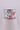 White ribbon with hot cocoa cup pattern and shimmering iridescent trim