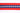 Striped ribbon with white stars on a blue and red background