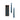 Set of two blue tree-shaped taper candles with gold tips, 10 inches tall, in gift box.