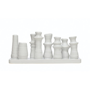 Stoneware Multi Vase with 8 Sections