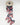 Red, white, and blue embroidered bow garland ribbon for 4th of July decor