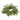 Green cedar taper candle ring with lifelike evergreen foliage and small cone accents surrounding a 1.5-inch center opening.