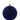 4" Smooth Flocked Ball Ornament - Navy Blue