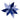 Blue & White Chinoiserie Velvet Glitter Clip On Poinsettia Stem, 10"Dia x 4"H