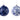 Blue & White Chinoiserie Glass Ball Ornaments, 120mm (Set of 2)