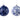 Blue & White Chinoiserie Glass Ball Ornaments, 120mm (Set of 2)
