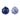 Blue & White Chinoiserie Glass Ball Ornaments, 120mm (Set of 2)