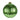 4.75" Antique Vertical Stripe Ball Ornament - Lime Green