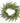 12-inch faux cedar wreath with realistic green branches