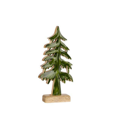 Mango Wood Tree - Green/Natural