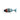 Embroidered cotton fish-shaped pillow in blue, white, and coral patterns, measuring 14 inches by 3 inches.