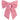 Red & White Holiday Stripe Bow with Clip (17"L x 12"W)