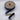 Ribbon unrolled showing contrast between navy front and gold back