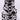 2.5"X10YD Fuzzy Cow Print Ribbon (White/Black)