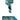 Roll of peacock feather wired ribbon with teal fused backing and wired edges, measuring 2.5 inches wide by 10 yards long.