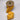 Golden rod dupion ribbon with sequin floral embroidery on spool. 2.5 inches wide by 10 yards long.