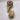 Dark almond slub dupion ribbon with metallic gold backing on spool. 2.5 inch wide by 10 yards long.
