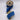 Peacock Blue Slub Dupion Ribbon w/ Metallic Gold Back 2.5" x 10yds (d. stevens)