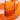 Sequin Embroidered Floral Dupion Ribbon – Bright Orange 2.5" x 10yd (d. stevens)