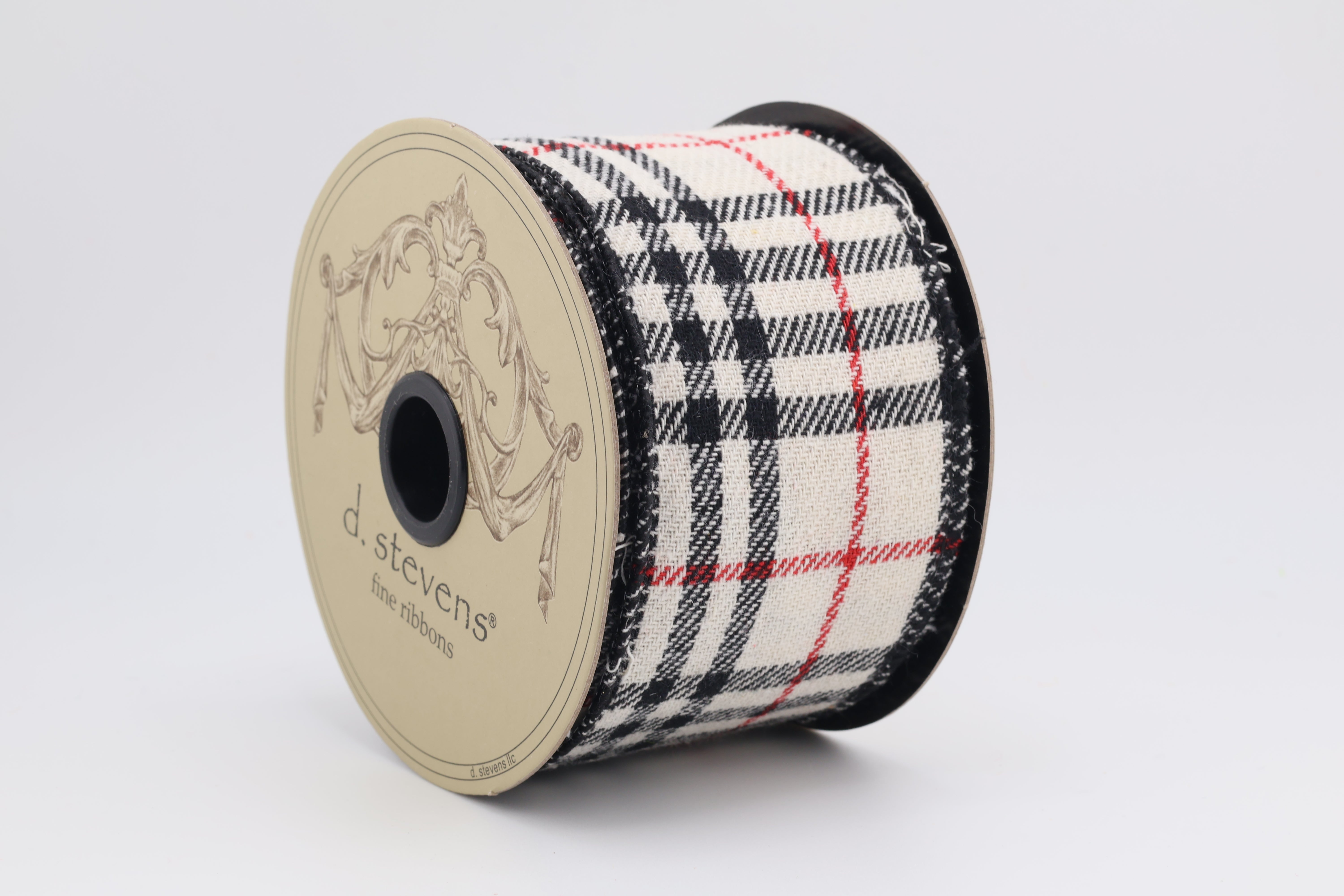 Flannel Breigh Plaid Ribbon – Red, Black & Cream | d. stevens – Maxwell's