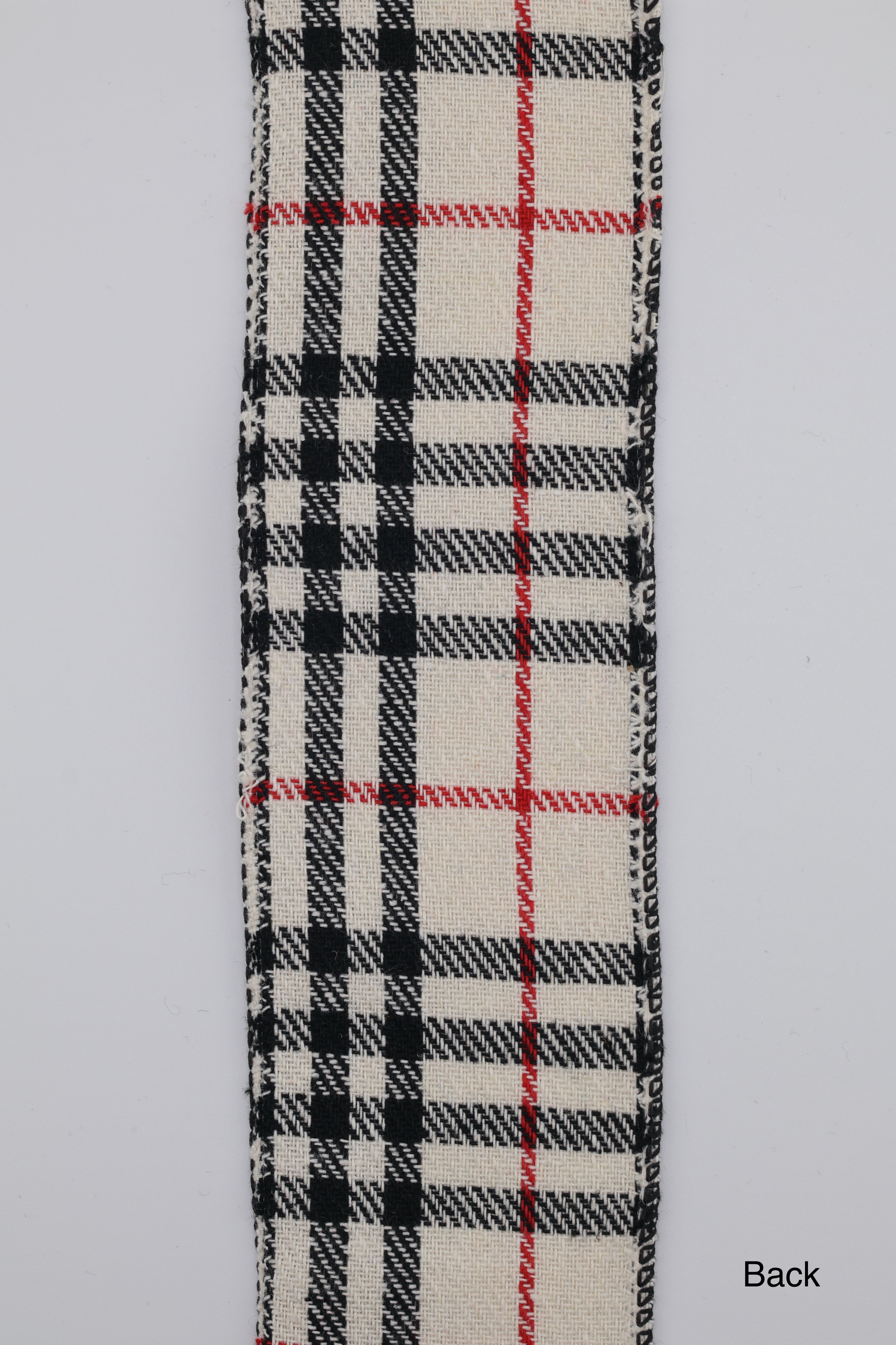 Flannel Breigh Plaid Ribbon – Red, Black & Cream | d. stevens – Maxwell's