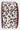 Close-up leopard ribbon texture with metallic accents