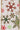 Decorative ribbon with multicolored snowflake pattern on a white background