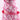 Acanthus Scroll Chinoiserie Taffeta Ribbon - Pink/White - 2.5" x 10yds (d. stevens)