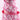 Acanthus Scroll Chinoiserie Taffeta Ribbon - Pink/White - 2.5" x 10yds (d. stevens)