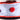 Blue Chambray Ribbon with Red Pom Poms 2.5" x 5yds (d. stevens)