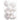 Shiny White Plastic Ball Ornaments (Box of 14)